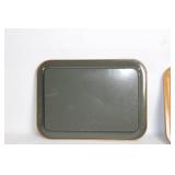 Set of 3 Vintage Dog Motif Metal Serving Trays