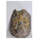 Handcrafted Wooden Jaguar Mask with Detailed Carvings