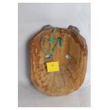 Handcrafted Wooden Jaguar Mask with Detailed Carvings