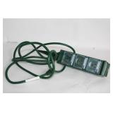 Outdoor Green Power Strip with 4 Covered Outlets