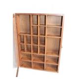 Vintage Wooden Display Case with Glass Front