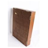 Vintage Wooden Display Case with Glass Front