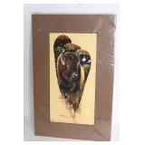 Limited Edition 139/500 Sandra Swain Bison Artwork Print