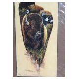 Limited Edition 139/500 Sandra Swain Bison Artwork Print