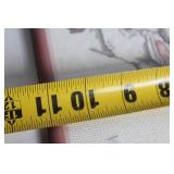 Framed Cross-Stitch Art Featuring Bunnies and Butterfly