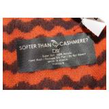 Set of 2 Soft Acrylic Scarves with Geometric Patterns