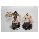 Collection of Star Wars Gaming Miniatures Including Obi-Wan Kenobi and Chewbacca