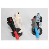 Collection of Star Wars Gaming Miniatures Including Obi-Wan Kenobi and Chewbacca