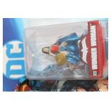Set of 5 Die-Cast Superhero Figures and Keychain