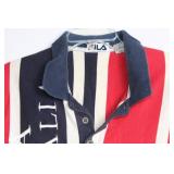 Vintage Fila Italia Striped Polo Shirt XL
