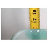 17-inch Art Glass Vase with Modern Abstract Design