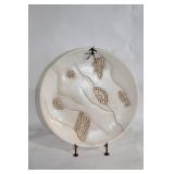 Steven Kaye Handcrafted Clay Wall Art Plate with Stand