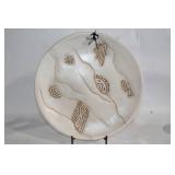 Steven Kaye Handcrafted Clay Wall Art Plate with Stand