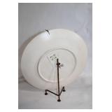 Steven Kaye Handcrafted Clay Wall Art Plate with Stand