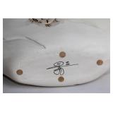 Artisan Decorative Ceramic Vase with Intricate Carvings