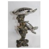 Decorative Sculpture of Turtle Trio on Coral