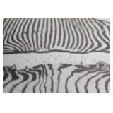 Decorative Ceramic Plate with Abstract Zebra Pattern Design