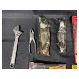 Extensive Hand Tool Collection Including Wrenches and Screwdrivers