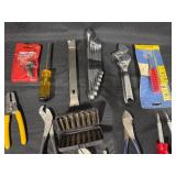 Extensive Hand Tool Collection Including Wrenches and Screwdrivers