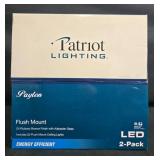 Patriot Lighting Payton Flush Mount LED Ceiling Lights, 2-Pack ?