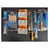 Woodworking Tool Collection: Chisel Sets, Clamps, and Saws