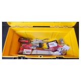 Yellow Toolbox with Assorted Hand Tools