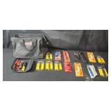 Collection of Utility Tools and Craft Supplies with Carry Bag
