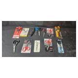 Collection of Assorted Scissors including Utility Shears and Safety Scissors
