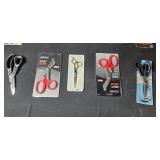 Collection of Assorted Scissors including Utility Shears and Safety Scissors