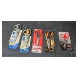 Collection of Scissors and Shears in Storage Bin