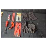 Assorted Hand Tools and Safety Gloves Collection
