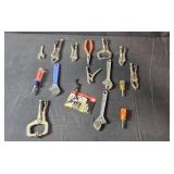 Collection of Assorted Hand Tools with Screws and Bits
