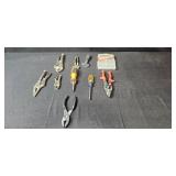Collection of Assorted Hand Tools with Screws and Bits
