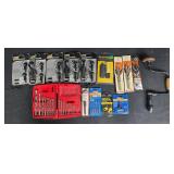 Collection of Drill Bits, Tool Holders, and Tool Accessories