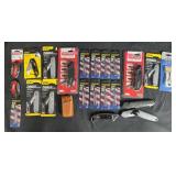 Assorted Utility Knives and Blades Collection
