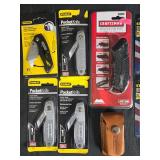 Assorted Utility Knives and Blades Collection
