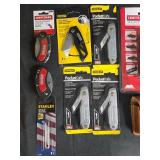 Assorted Utility Knives and Blades Collection