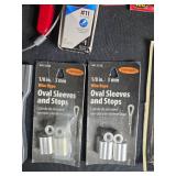 Comprehensive Tool Collection Including Drill Bits, Stainless Steel Washers, and Razor Blades