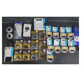 Collection of Velcro Straps, Pegboard Hooks, and Mounting Hardware