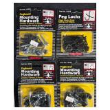 Collection of Velcro Straps, Pegboard Hooks, and Mounting Hardware