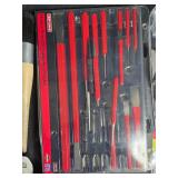 Collection of Mixed Hand Tools and Accessories including Screwdriver Set, Knife, and Siphon Pump