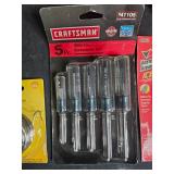 Assorted Hand Tools and Accessories Set including Drill Bits, Screwdrivers, and More