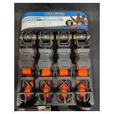 Collection of Assorted Cargo Tie-Down Straps and Hooks