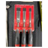 Assorted Tools and Equipment Bundle with Chisel Set and Rotary Tool