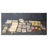 Mixed Lot of Home Improvement Items Including Utility Hooks and Measuring Tools