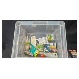 Assorted Hardware Collection Including Nails, Drill Bits, and Screws