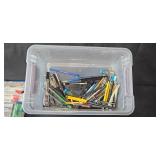 Large Collection of Drawing and Writing Supplies with Cases