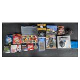 Comprehensive Fishing Gear Lot with Line, Reels, Knives, and Accessories