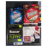 Comprehensive Fishing Gear Lot with Line, Reels, Knives, and Accessories