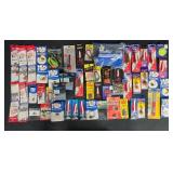 Collection of Fishing Lures, Hooks, and Accessories